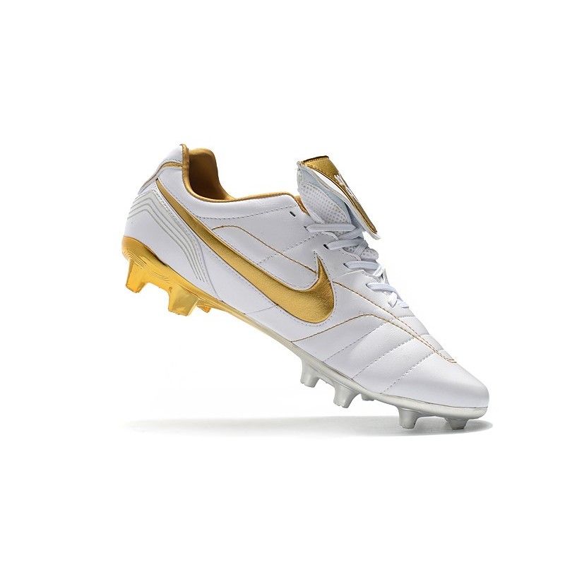 Nike Tiempo Legend R Elite FG Bílý Zlato